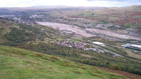 View of Steel works site at Ebbw Vale