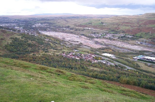 View of Steel works site at Ebbw Vale