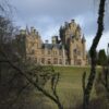 View of Ardross Castle in Scotland from a distance