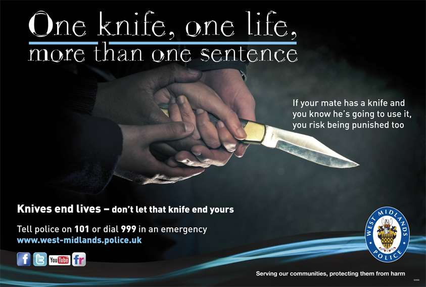 Knives End Lives campaign poster