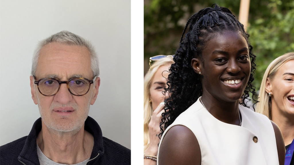 On the left there is a picture of William Luckhurst. On the right there is a picture of Michelle Agyemang at No 10 Downing Street.