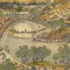 This is a section of the "Qing Court Version" of Along the River During the Qingming Festival.