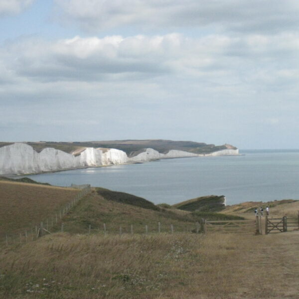 Photo by Polly Symes: View of the Seven Sisters, which border Eastbourne, taken nearing the end of the 13-mile hike.