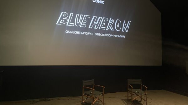 Photo taken by Thomas Deakin, Post-Film Q and A for 'Blue Heron' at Hackney Picturehouse