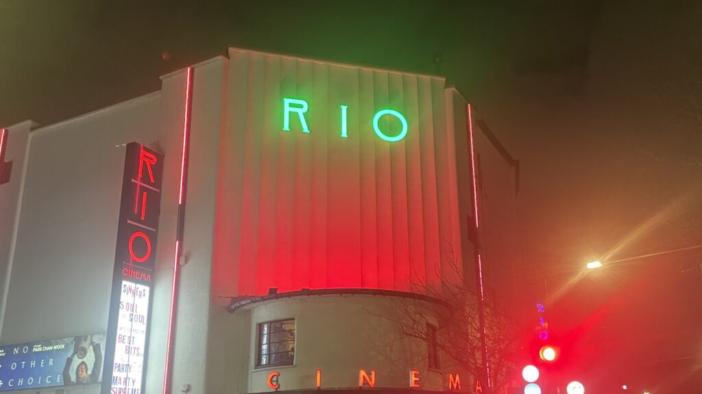 Photo of The Rio Cinema in Dalston, East London, courtesy of Culture Editor Thomas Deakin